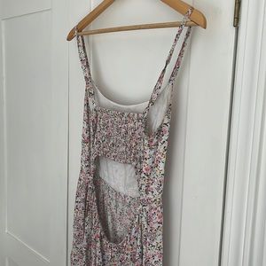 Garage Floral Open-Back Dress